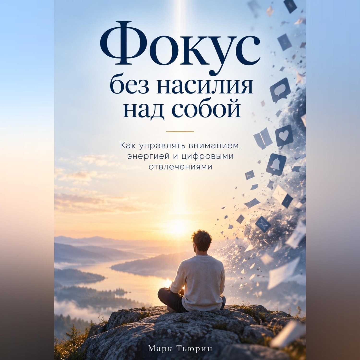 Обложка книги «Фокус без насилия над собой: Как управлять вниманием, энергией и цифровыми отвлечениями»