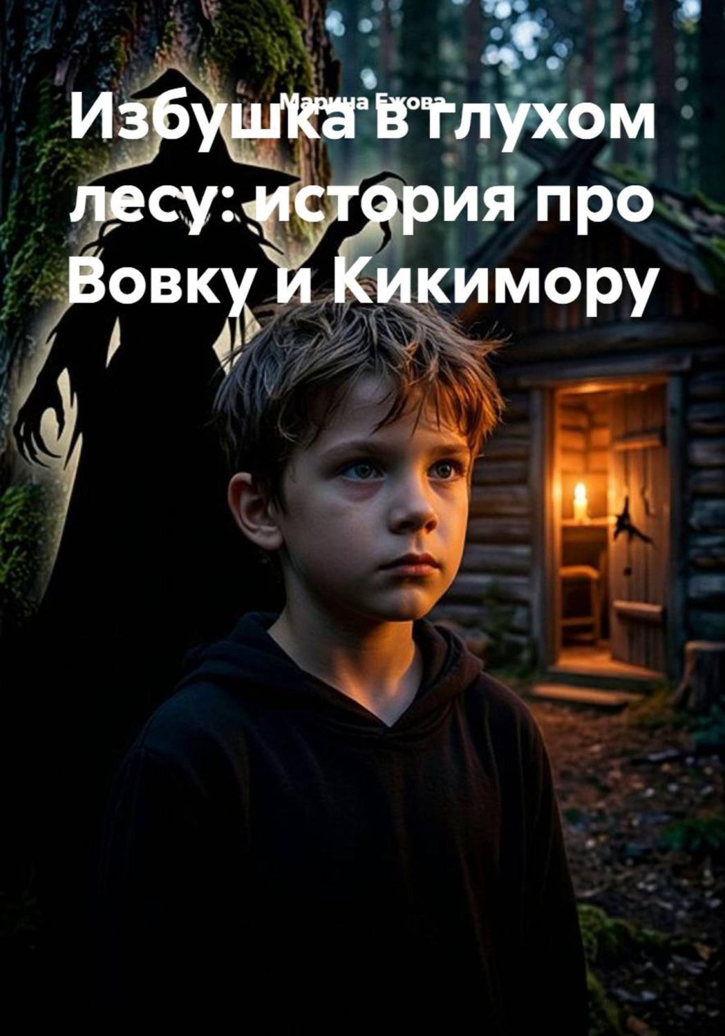 Обложка книги «Избушка в глухом лесу: история про Вовку и Кикимору»