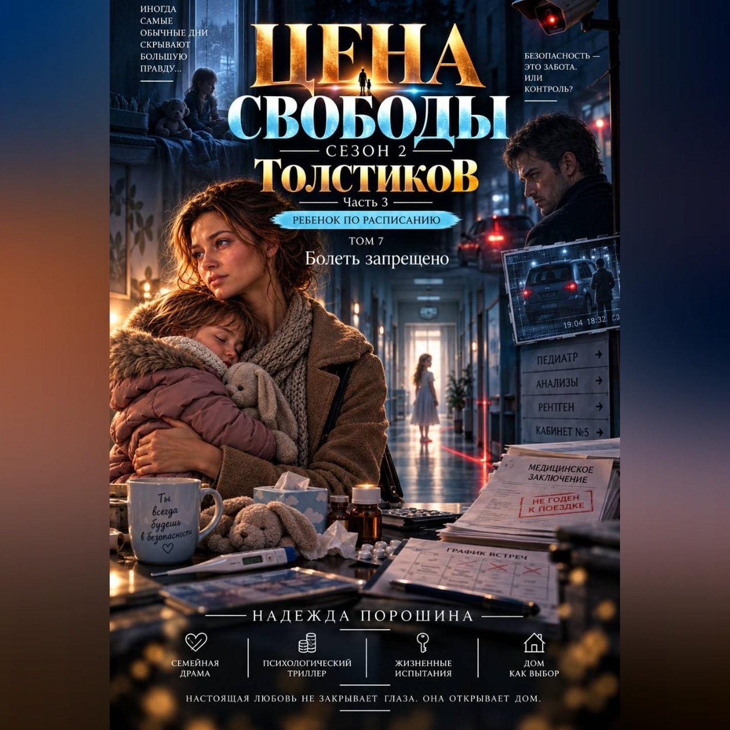 Обложка книги «Цена свободы. Сезон 2. Толстиков. Часть 3. Ребенок по расписанию. Том 7. Болеть запрещено»