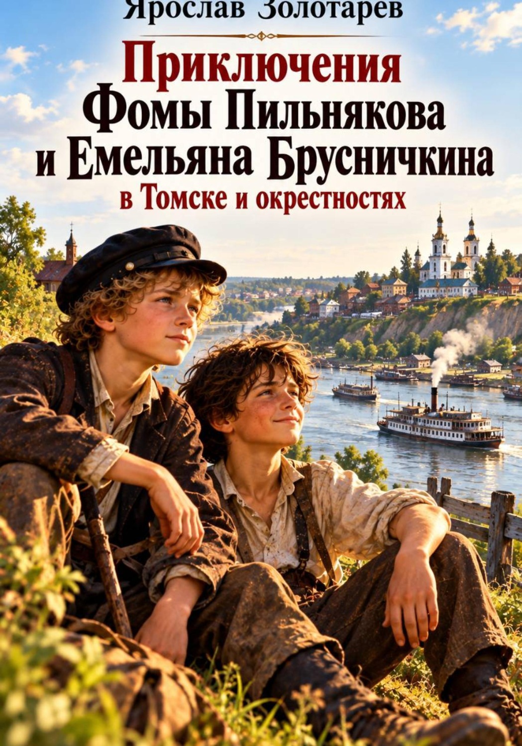 Обложка книги «Приключения Фомы Пильнякова и Емельяна Брусничкина в Томске и окрестностях»