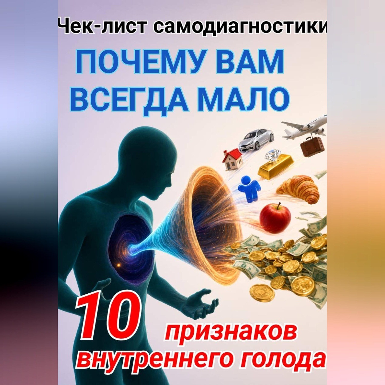 Обложка книги «Чек-лист самодиагностики ПОЧЕМУ ВАМ ВСЕГДА МАЛО 10 признаков внутреннего голода»