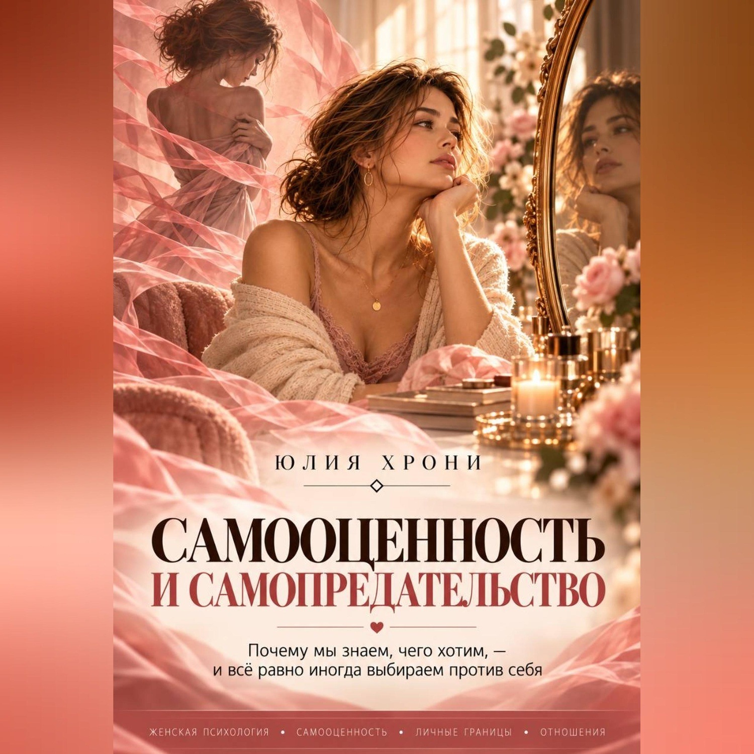 Обложка книги «Самооценность и самопредательство. Почему мы знаем, чего хотим, — и всё равно иногда выбираем против себя»