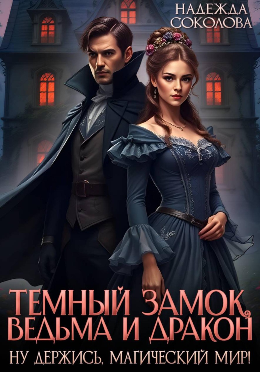 Обложка книги «Темный замок, ведьма и дракон»