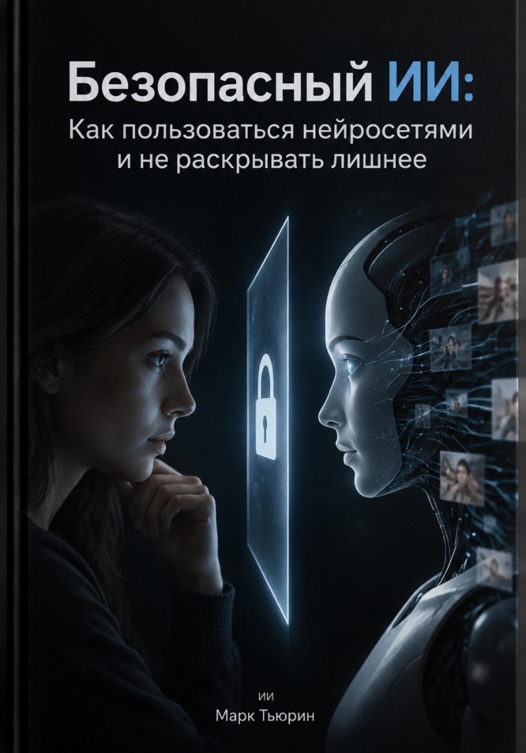 Обложка книги «Безопасный ИИ: Как пользоваться нейросетями и не раскрывать лишнее»