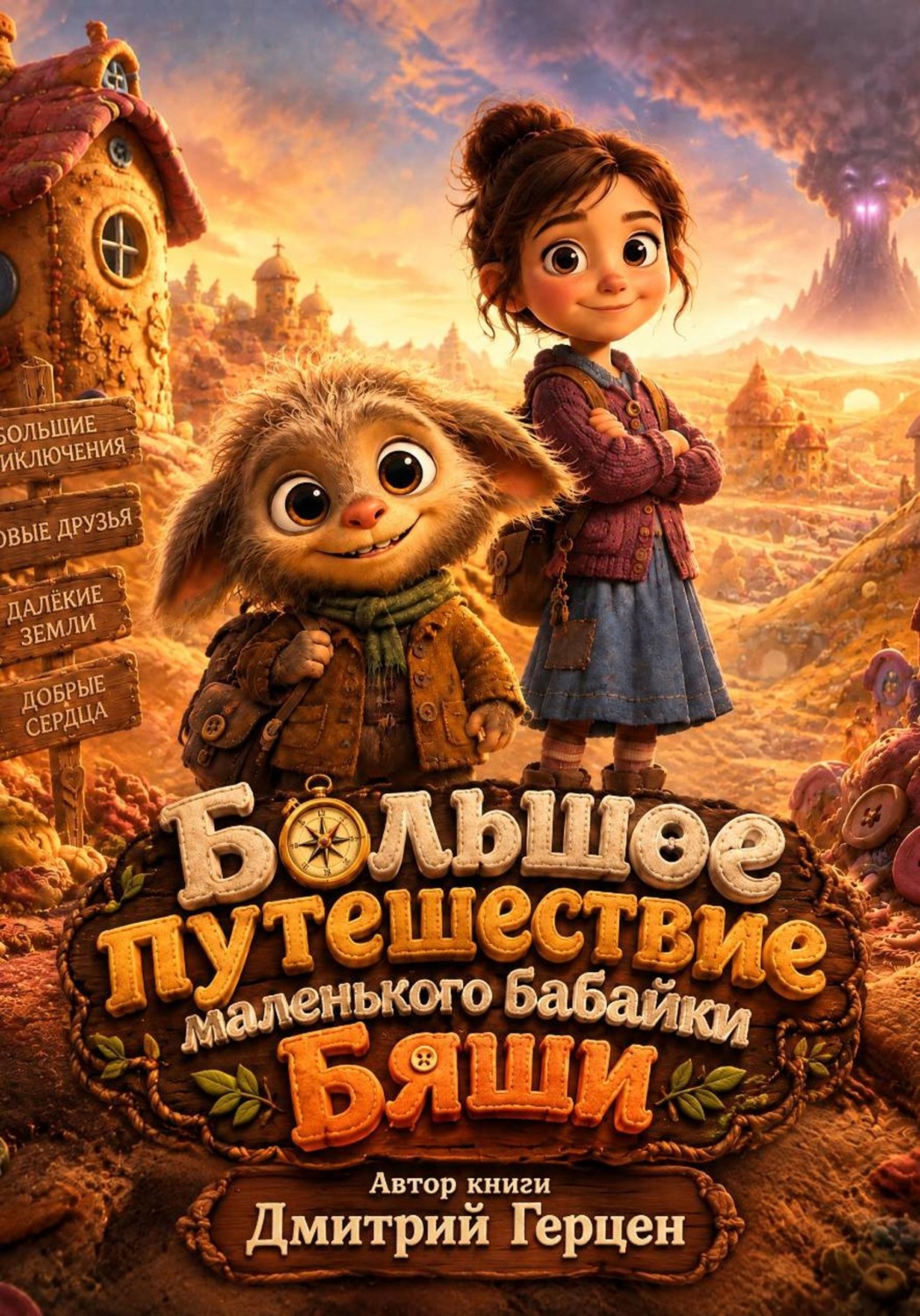 Обложка книги «Большое путешествие маленького бабайки Бяши»
