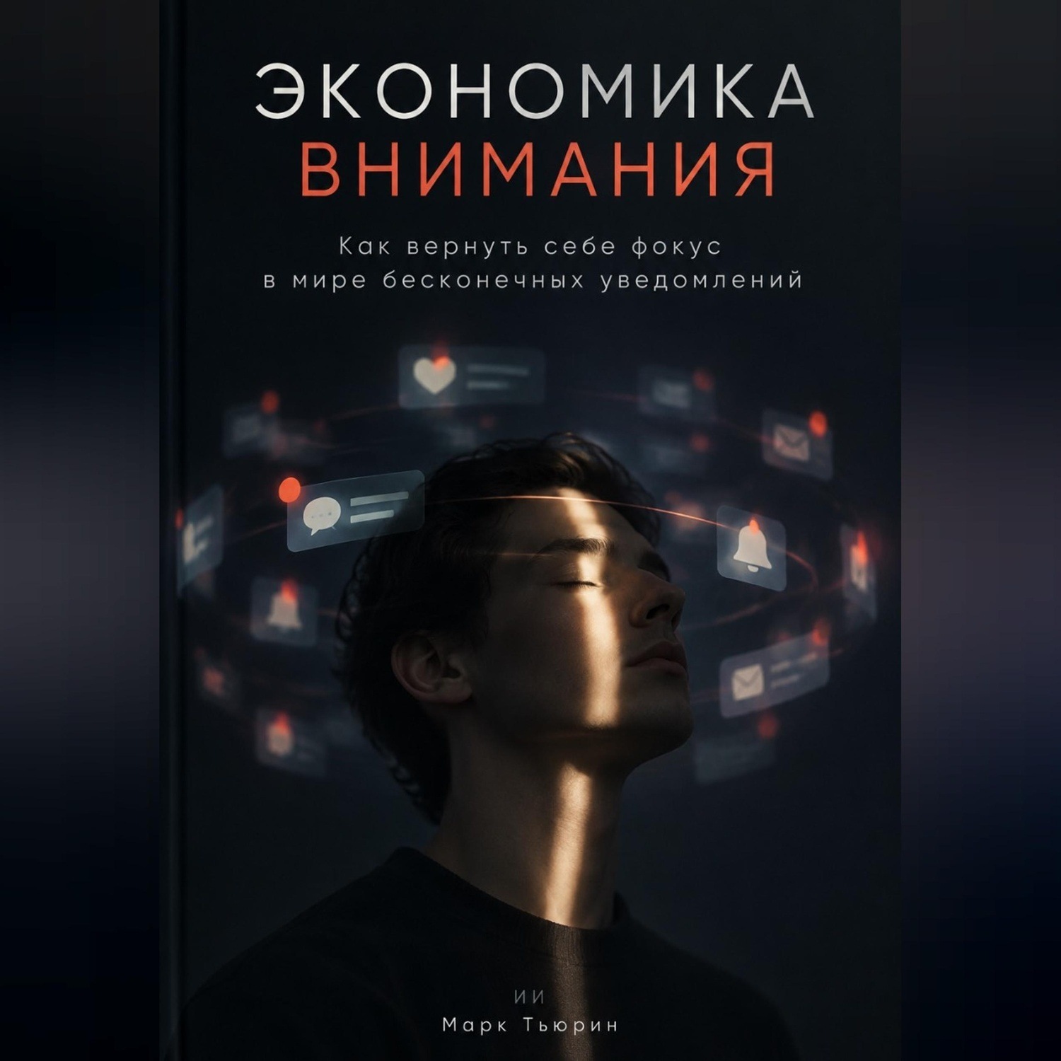 Обложка книги «Экономика внимания: Как вернуть себе фокус в мире бесконечных уведомлений»