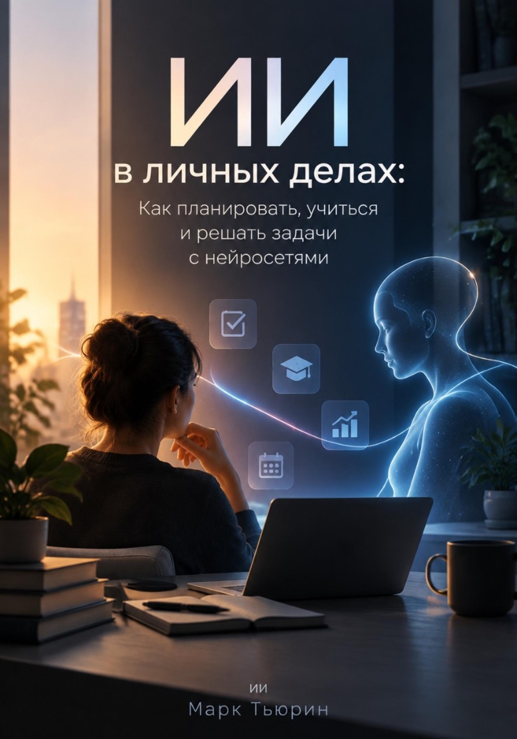 Обложка книги «ИИ в личных делах: Как планировать, учиться и решать задачи с нейросетями»