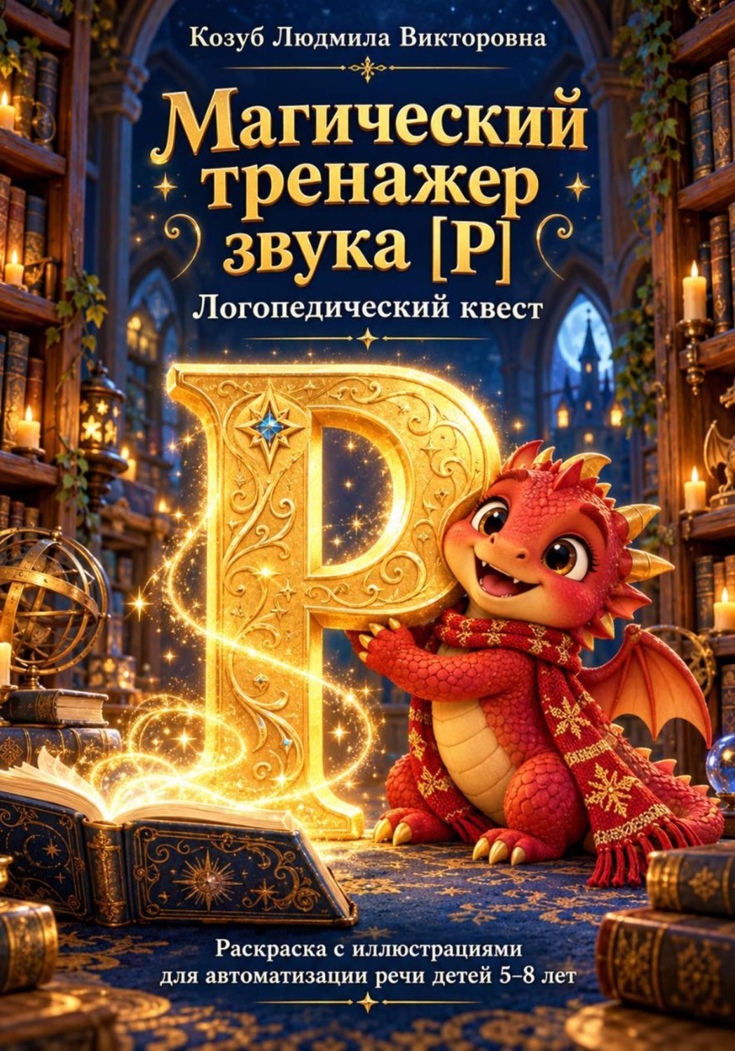 Обложка книги «Магический тренажер звука [Р]. Логопедический квест в Хогвартсе»