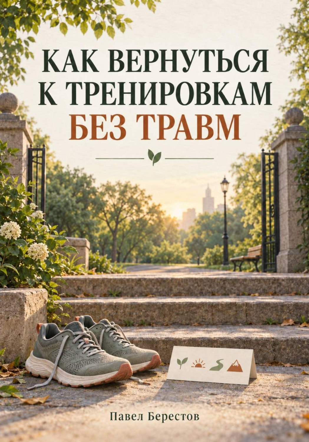 Обложка книги «Как вернуться к тренировкам без травм»