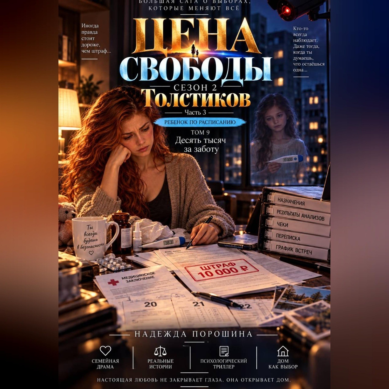Обложка книги «ЦЕНА СВОБОДЫ. СЕЗОН 2. Толстиков. Часть 3. Ребенок по расписанию. Том 9. Десять тысяч за заботу»