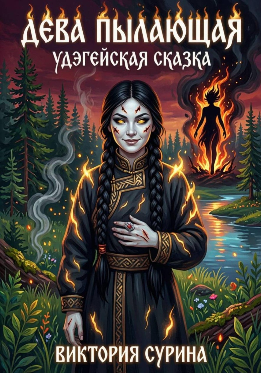 Обложка книги «Дева Пылающая. Удэгейская сказка»