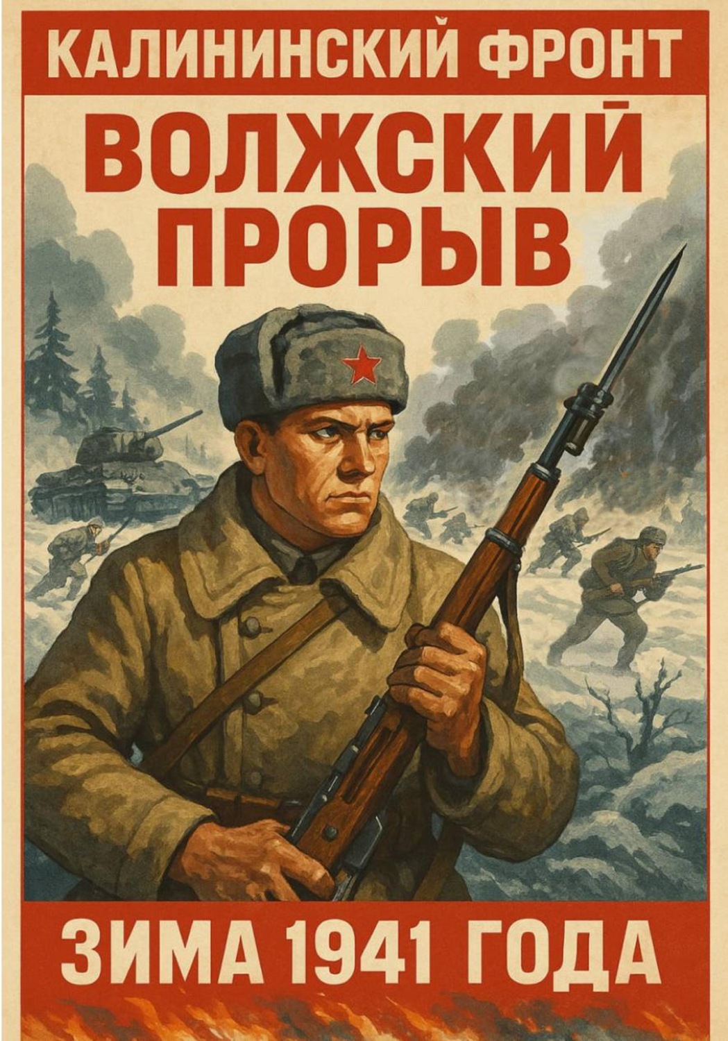 Обложка книги «Калининский фронт. Волжский прорыв. Зима 1941 года»