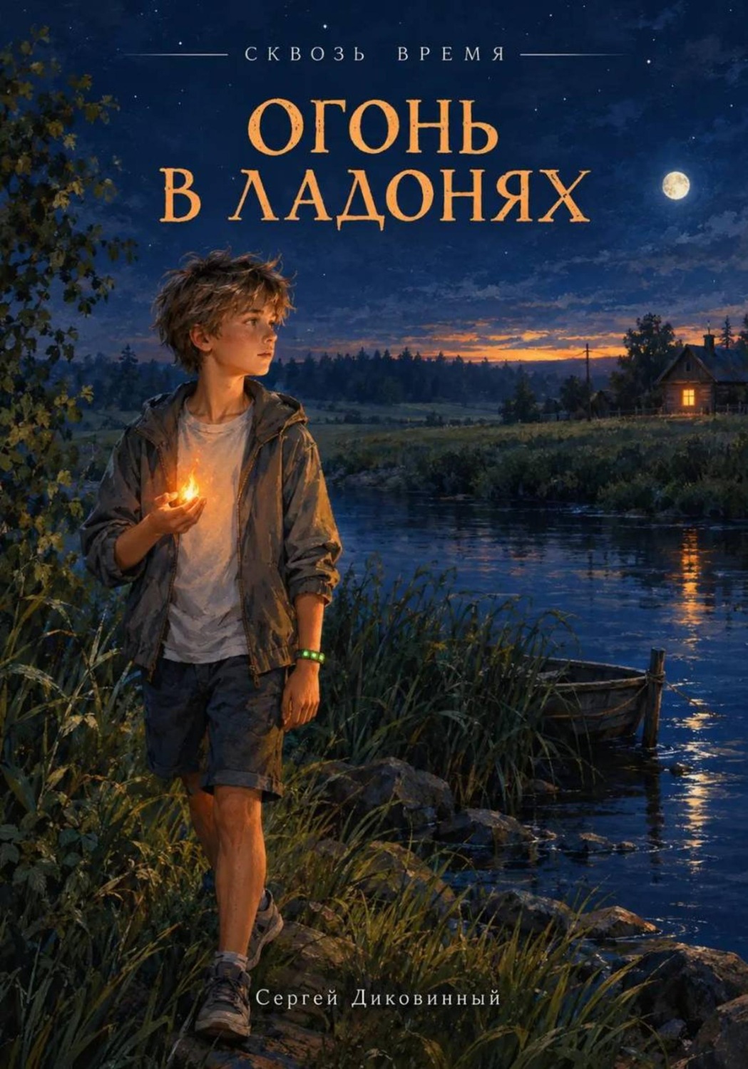Обложка книги «Сквозь время. Огонь в ладонях. Пролог. Первобытность»
