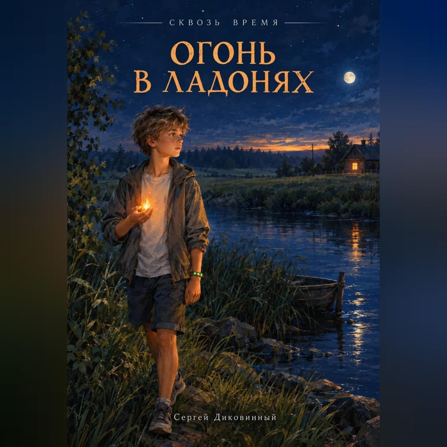 Обложка книги «Сквозь время. Огонь в ладонях. Пролог. Первобытность»