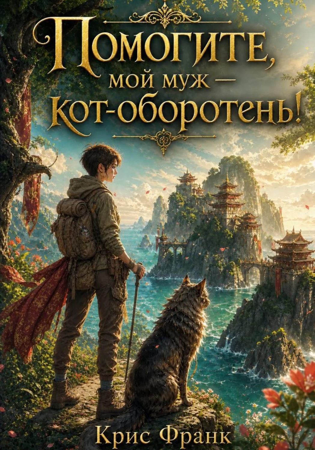 Обложка книги «Помогите, мой муж — кот-оборотень!»