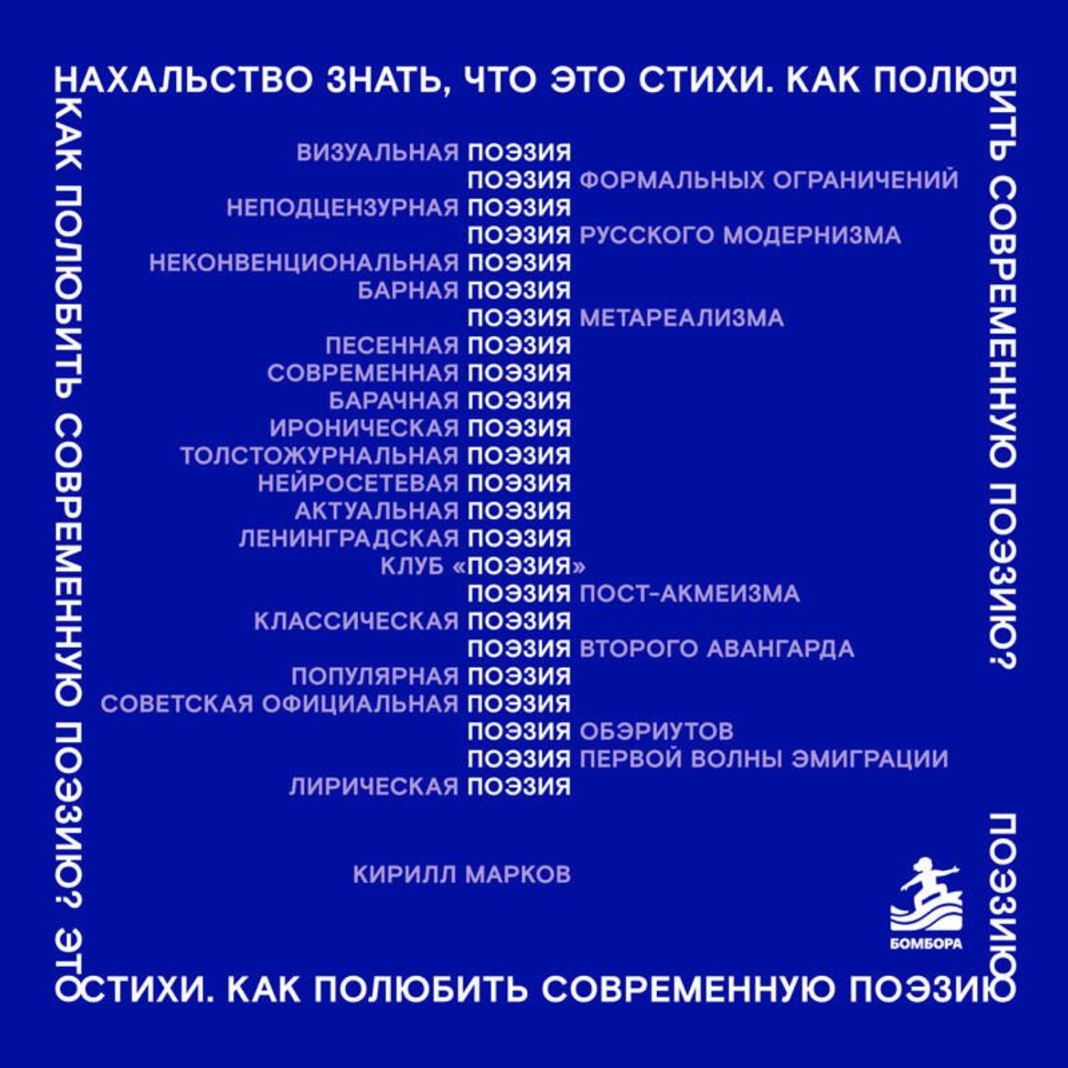 Обложка книги «Нахальство знать, что это стихи. Как полюбить современную поэзию?»