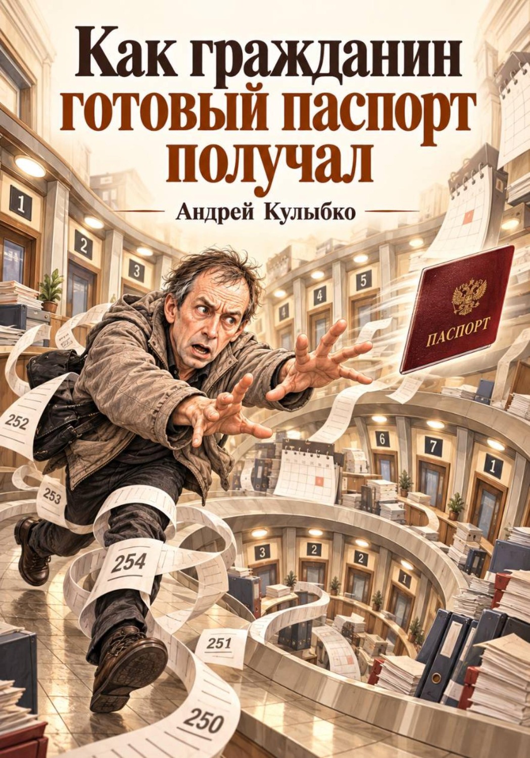 Обложка книги «Как гражданин готовый паспорт получал»