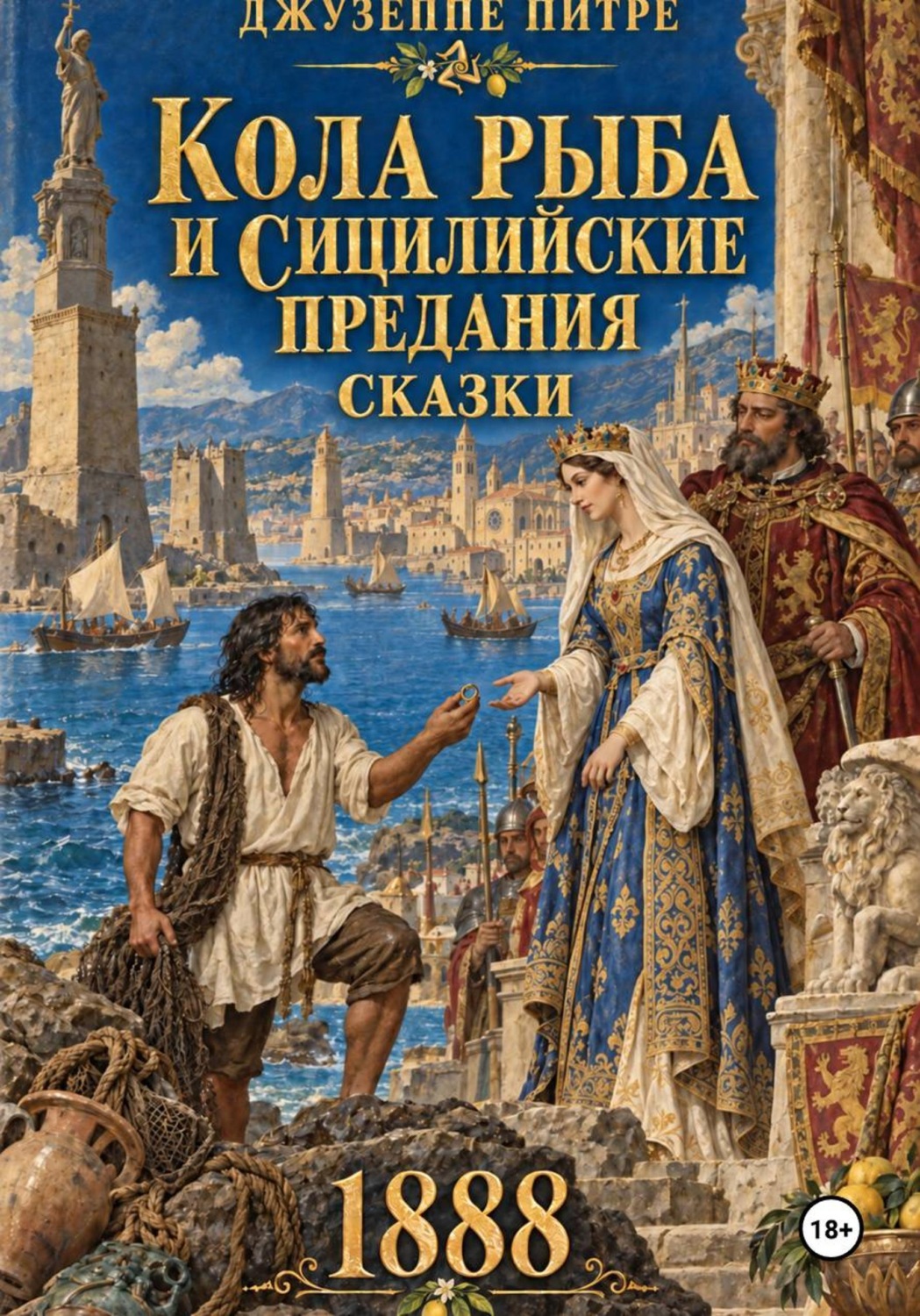 Обложка книги «Кола рыба и сицилийские предания»