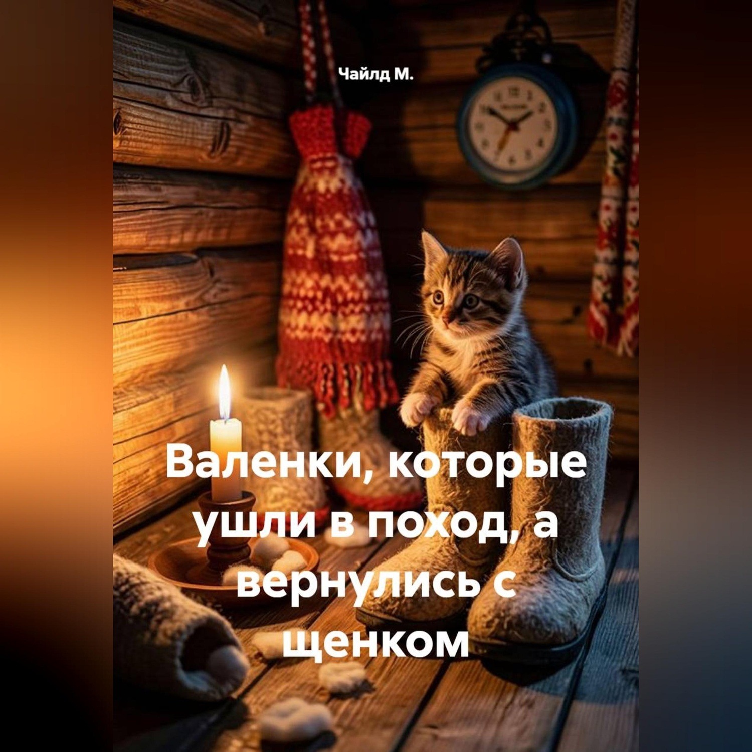 Обложка книги «Валенки, которые ушли в поход, а вернулись с щенком»