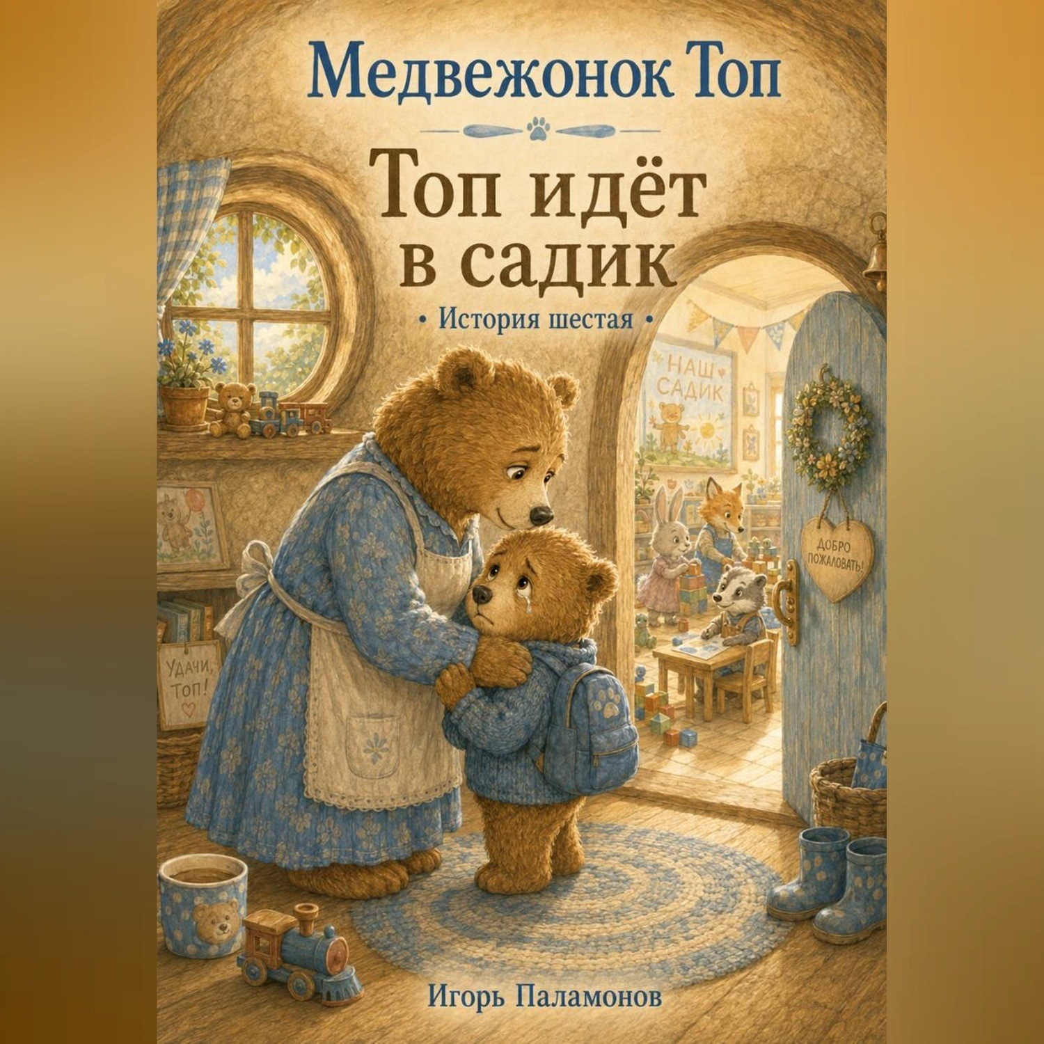 Обложка книги «Медвежонок Топ. Топ идёт в садик»