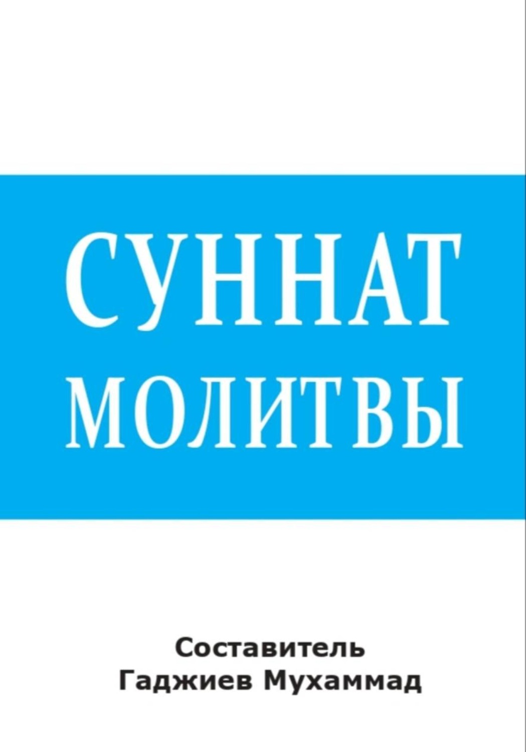 Обложка книги «Суннат молитвы»