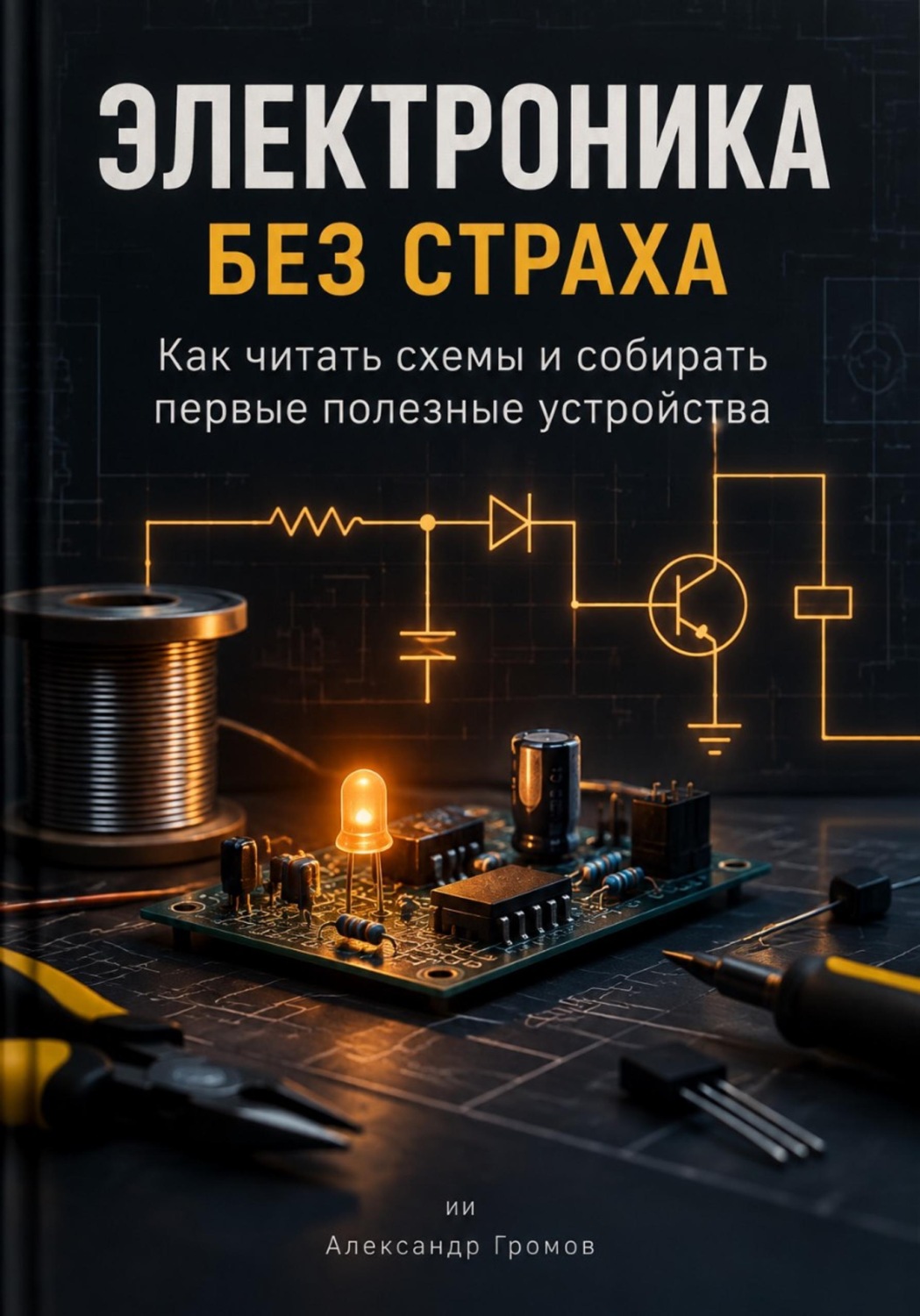 Обложка книги «Электроника без страха. Как читать схемы и собирать первые полезные устройства»
