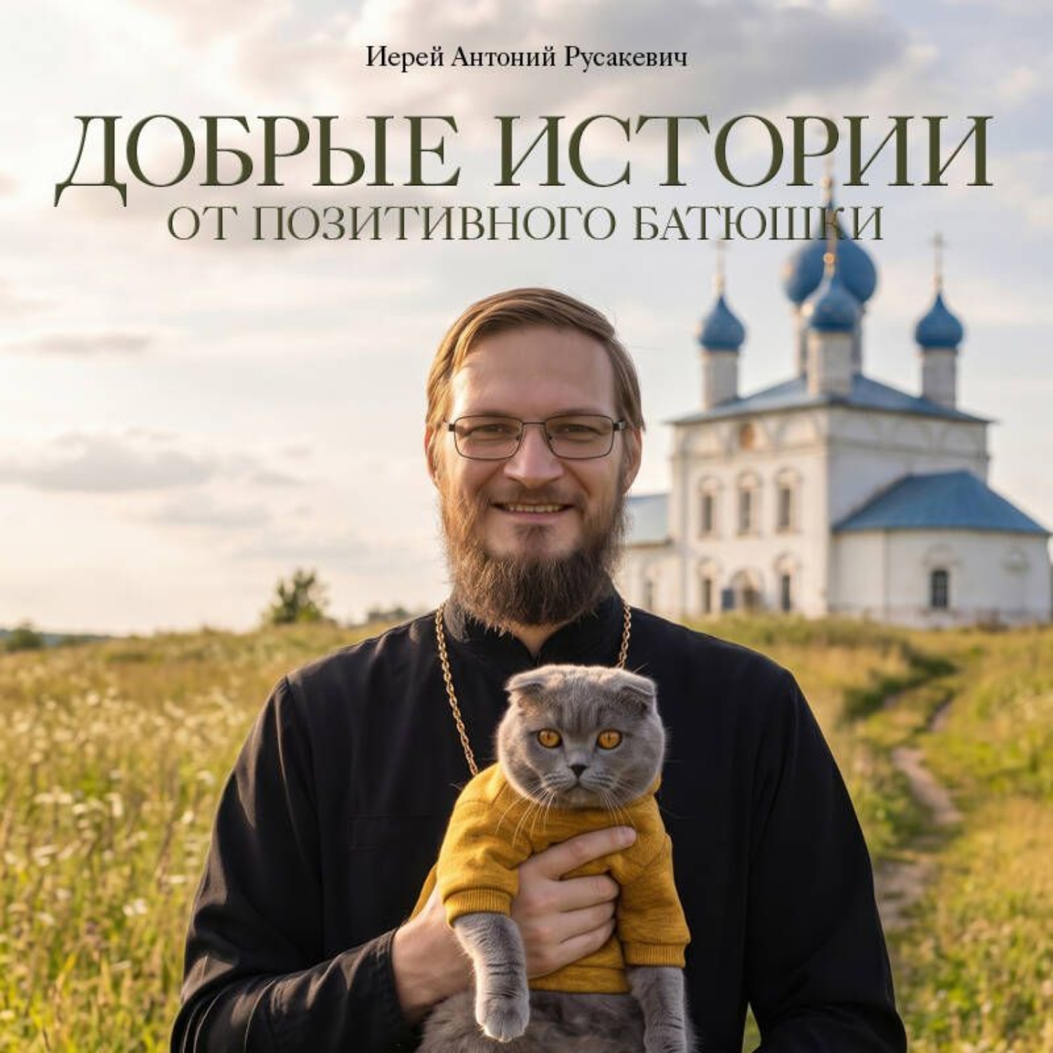 Обложка книги «Добрые истории от Позитивного батюшки»