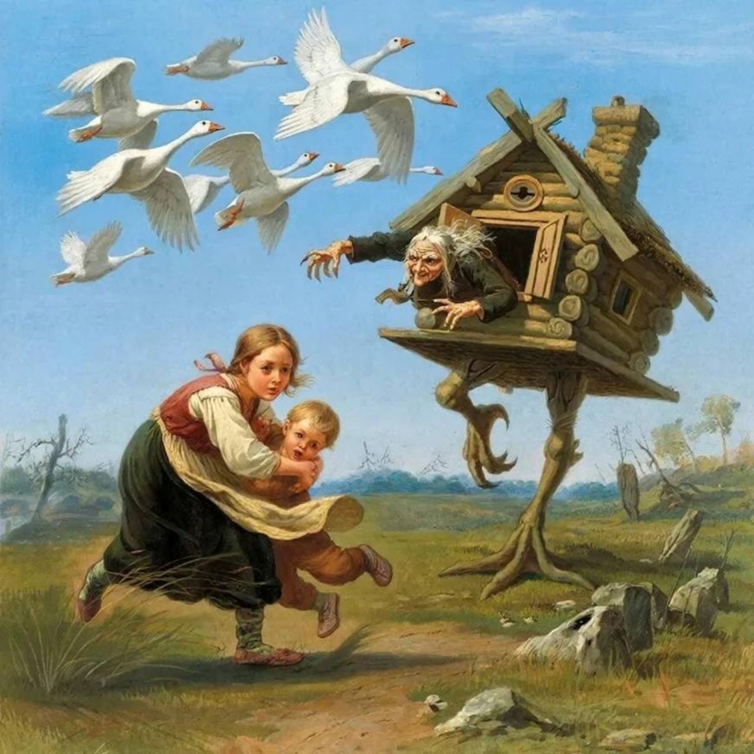 Обложка книги «Сказка «Гуси-лебеди»»