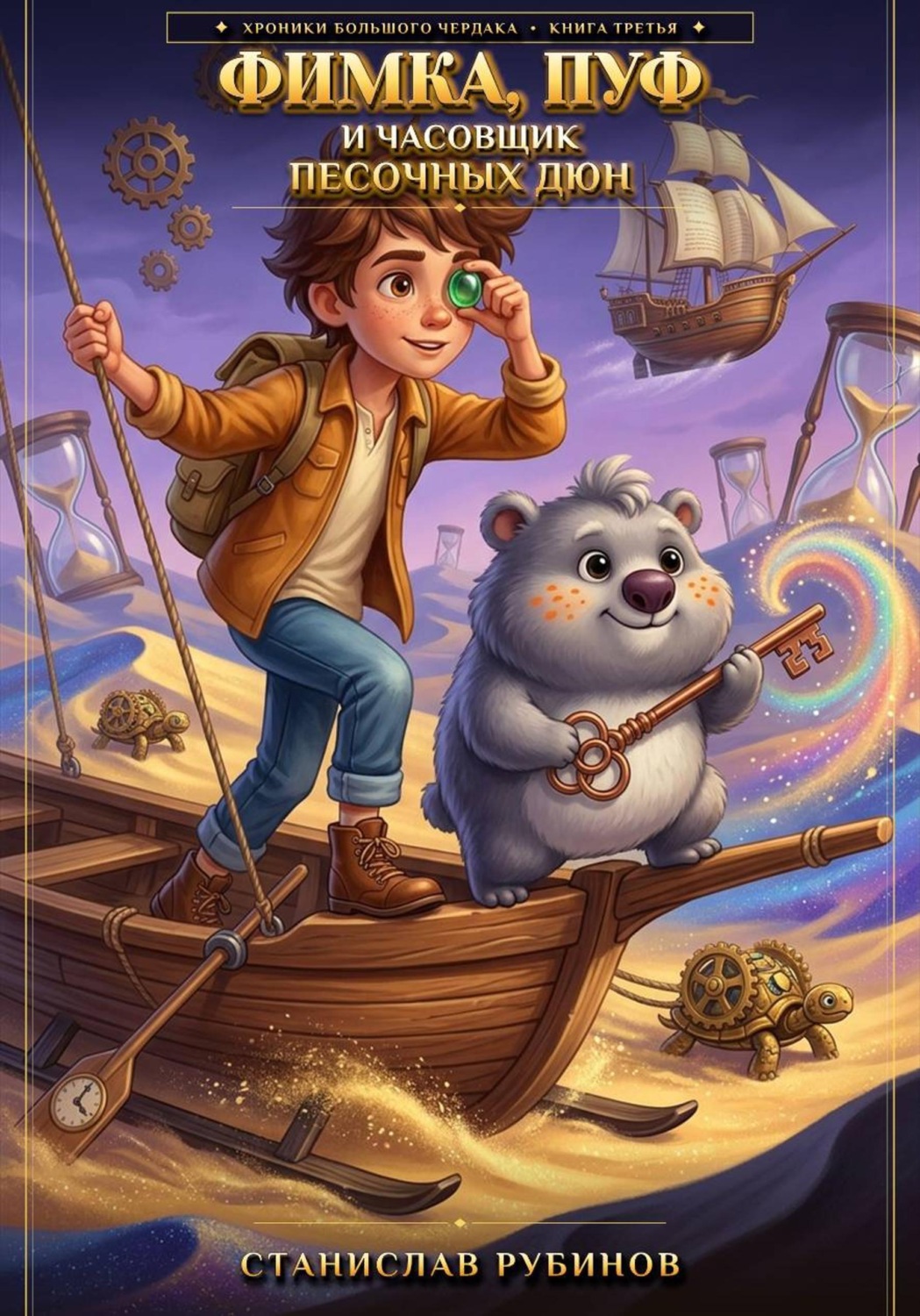 Обложка книги «Фимка, Пуф и Часовщик Песочных Дюн (Книга Третья)»