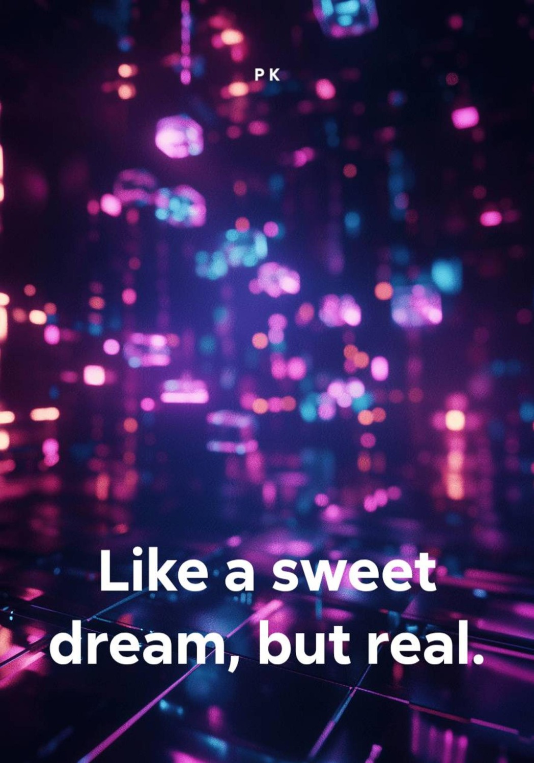 Обложка книги «Like a sweet dream, but real»