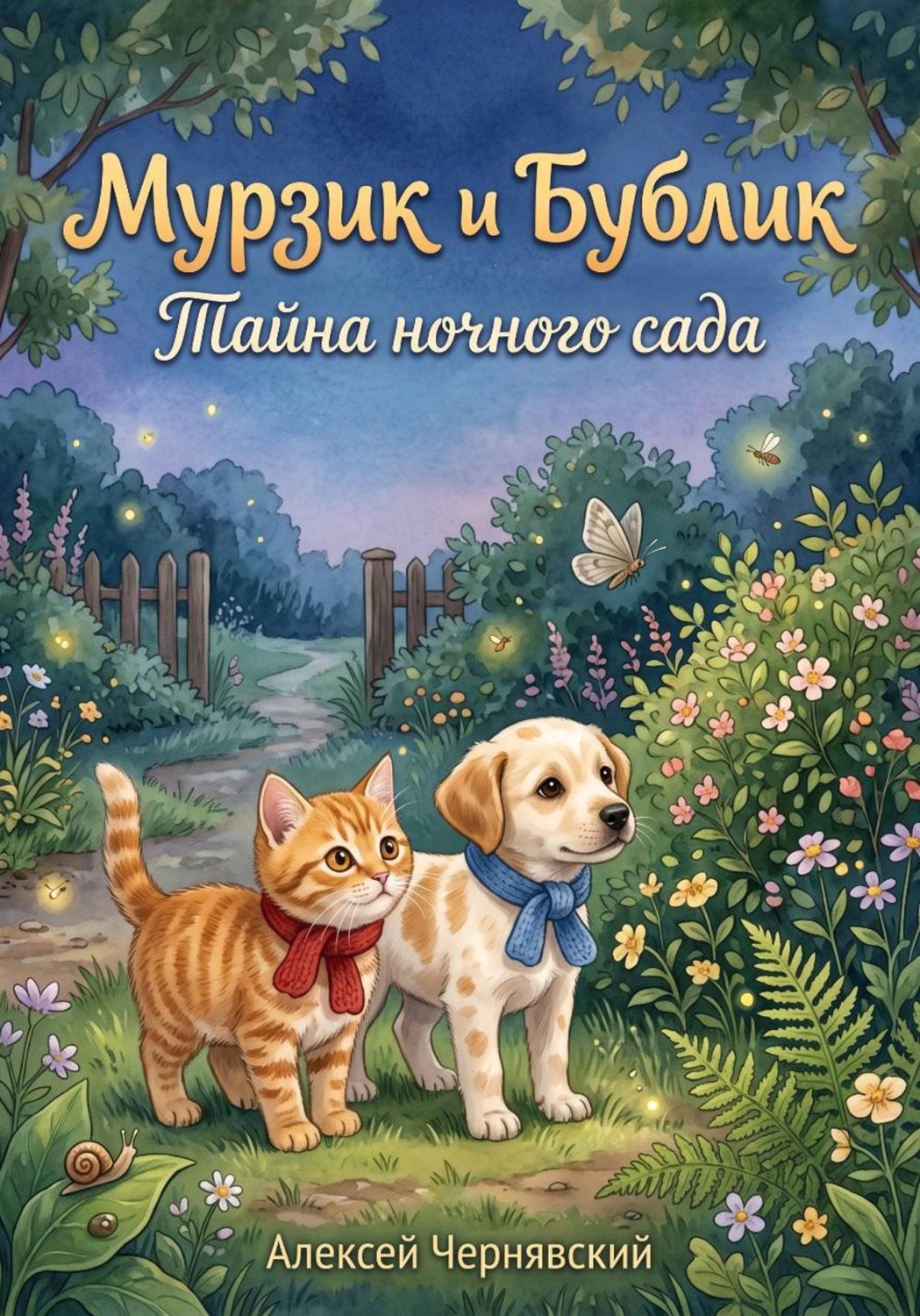 Обложка книги «Мурзик и Бублик. Тайна ночного сада»