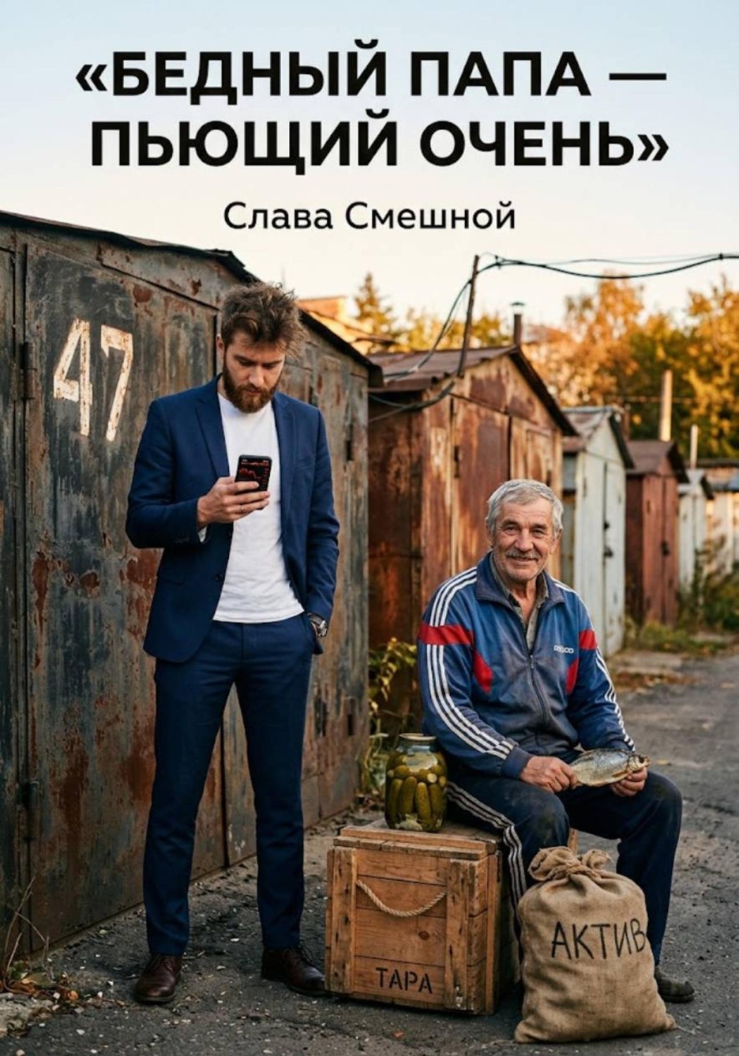Обложка книги «Бедный папа — пьющий очень. Квадрант алко-потока и уроки выживания в гаражном бизнесе»