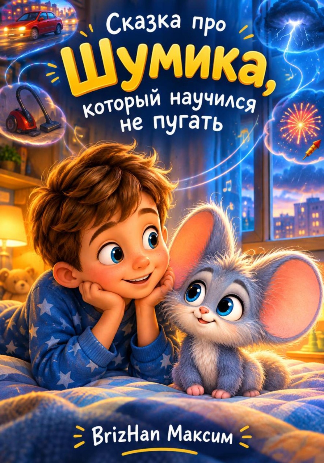 Обложка книги «Сказка про Шумика, который научился не пугать»