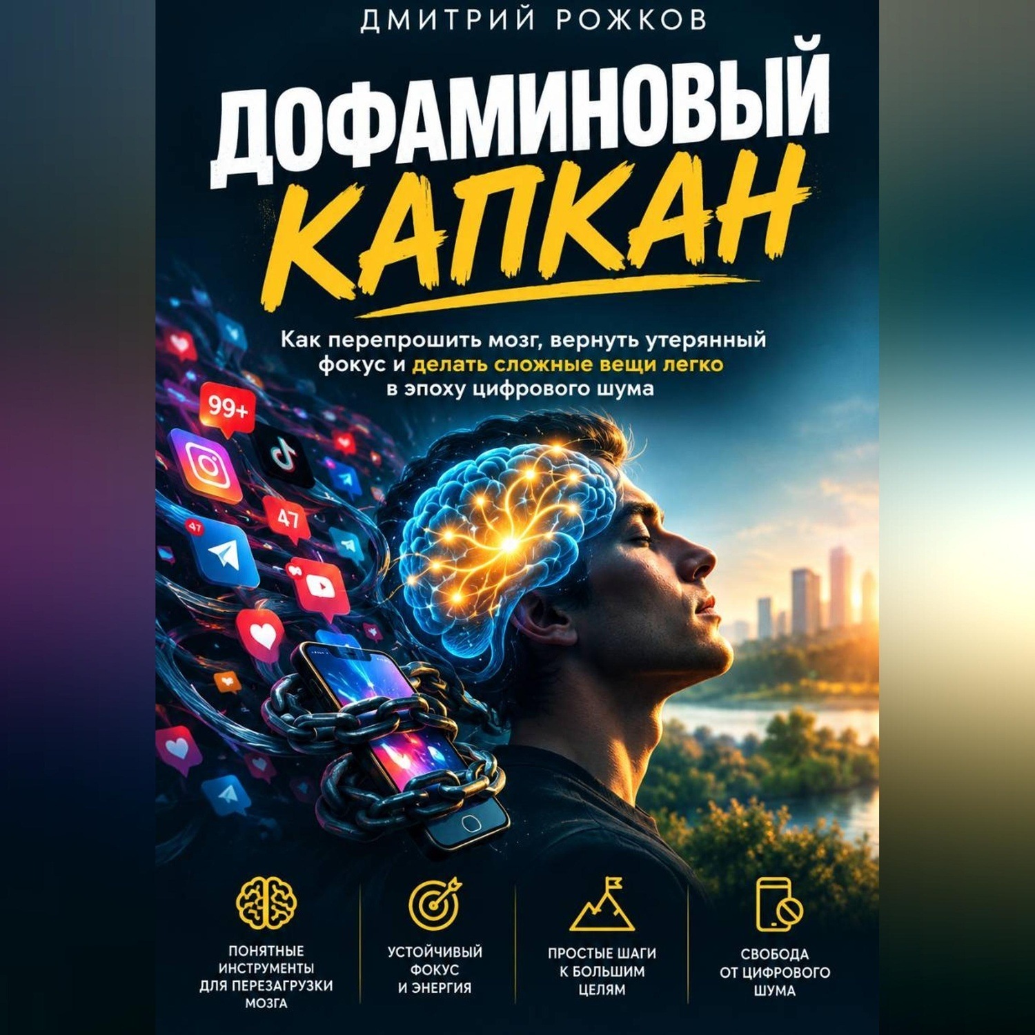 Обложка книги «ДОФАМИНОВЫЙ КАПКАН Как перепрошить мозг, вернуть утерянный фокус и делать сложные вещи легко в эпоху цифрового шума»