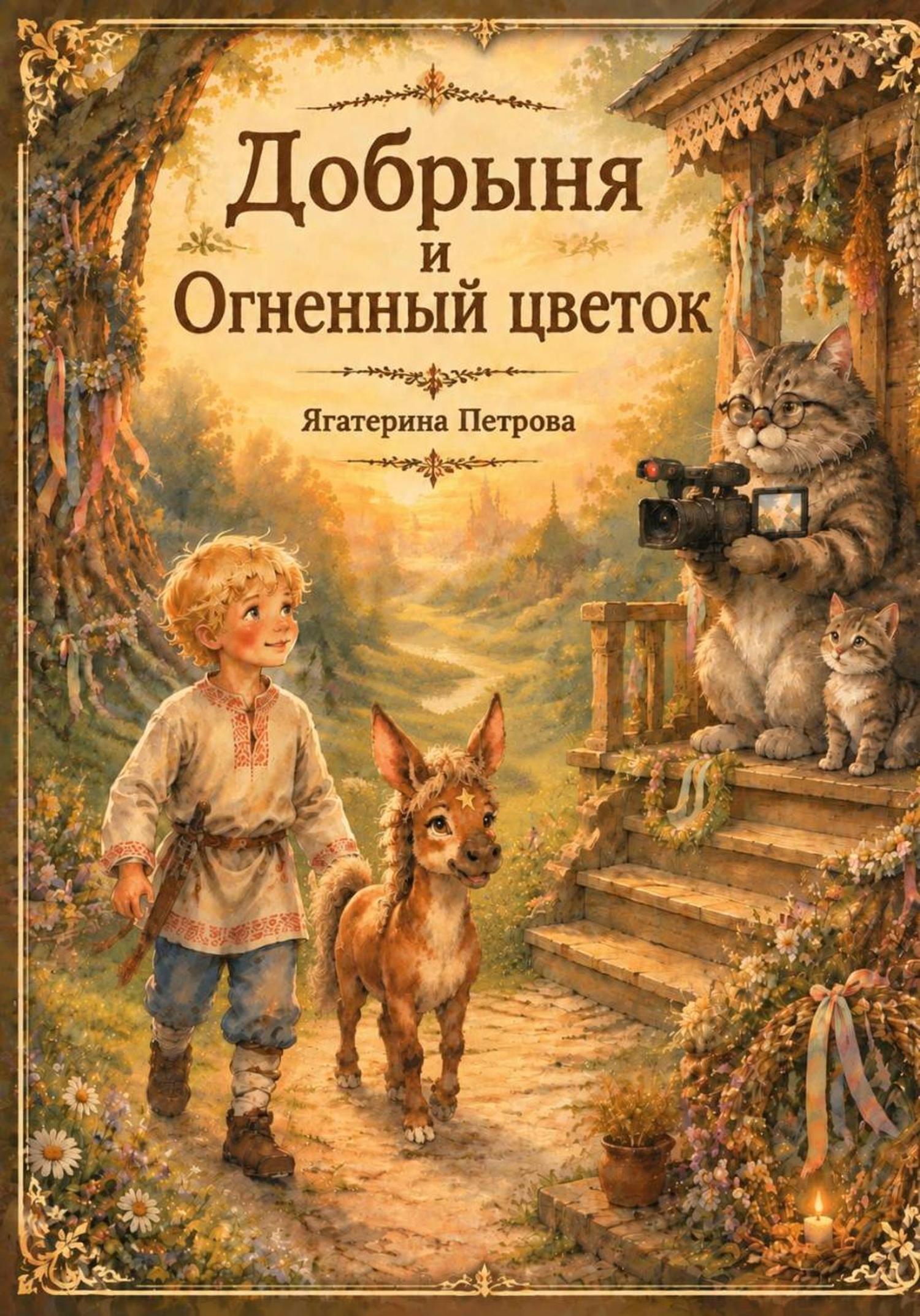 Обложка книги «Добрыня и Огненный цветок»
