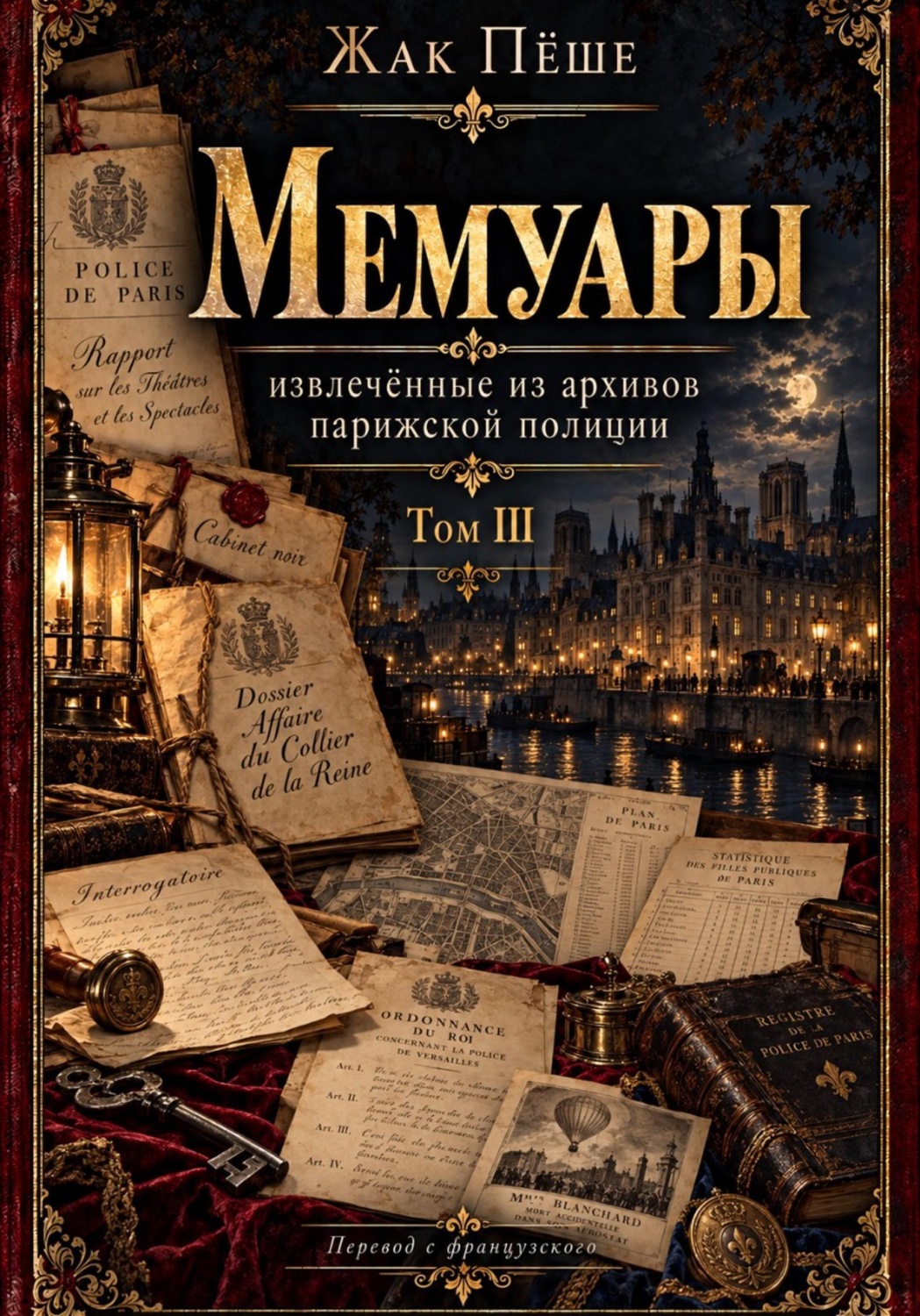 Обложка книги «Мемуары, извлеченные из архивов французской полиции. Том III»