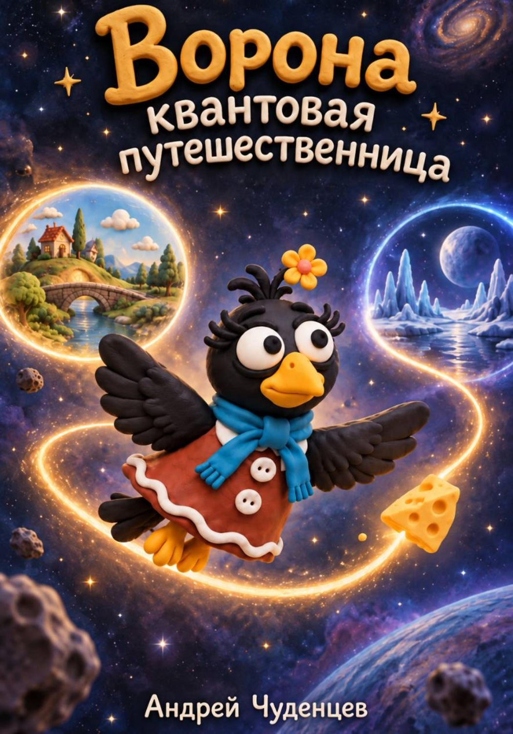 Обложка книги «Ворона - квантовая путешественница»