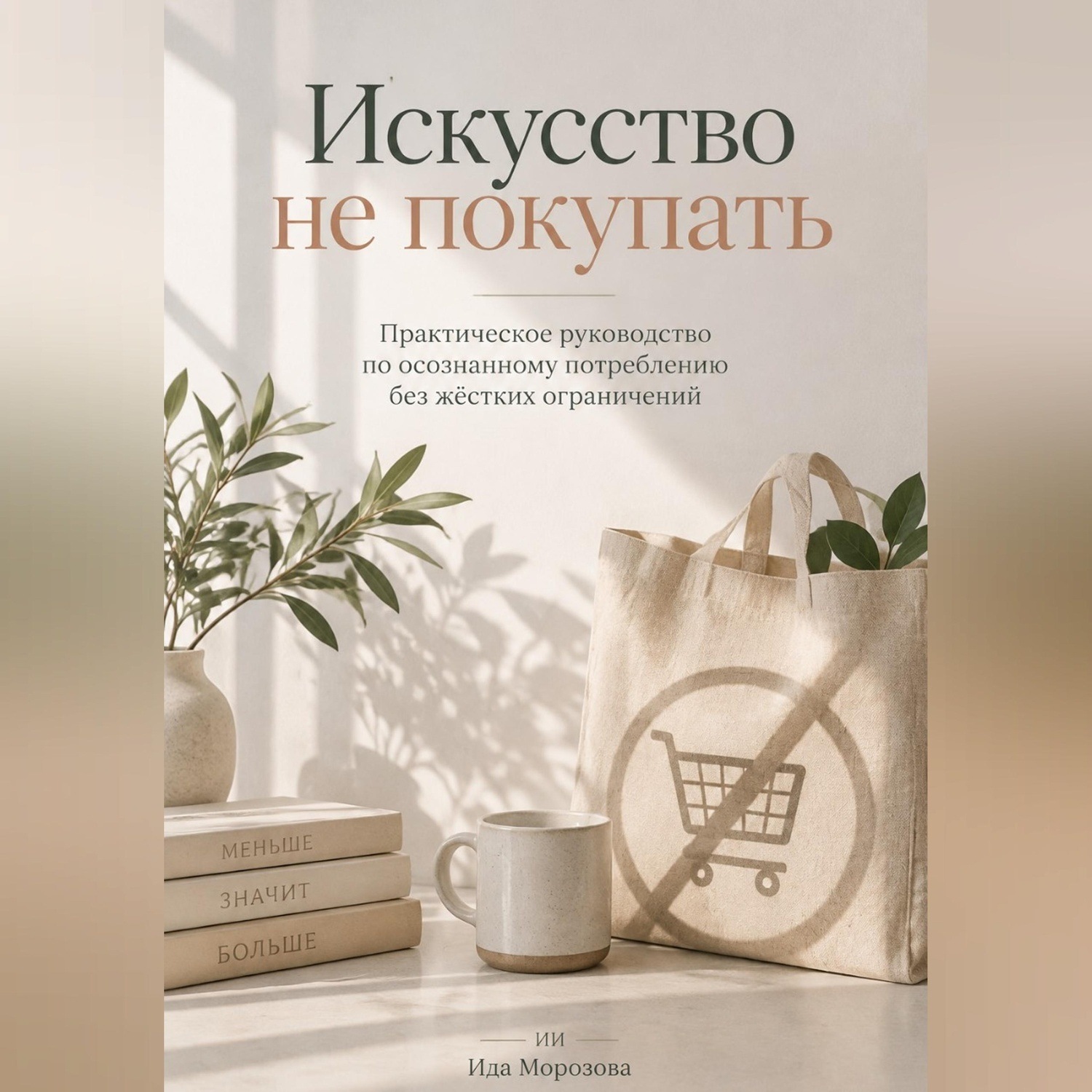 Обложка книги «Искусство не покупать: Практическое руководство по осознанному потреблению без жёстких ограничений.»