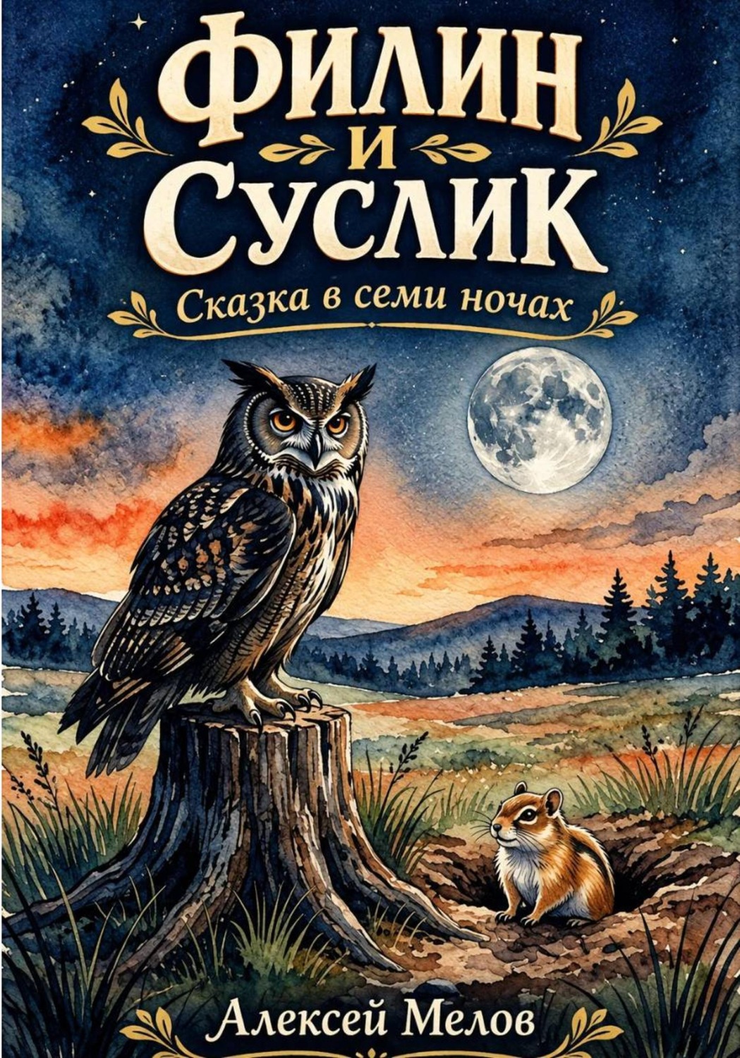 Обложка книги «Филин и Суслик. Сказка в семи ночах»