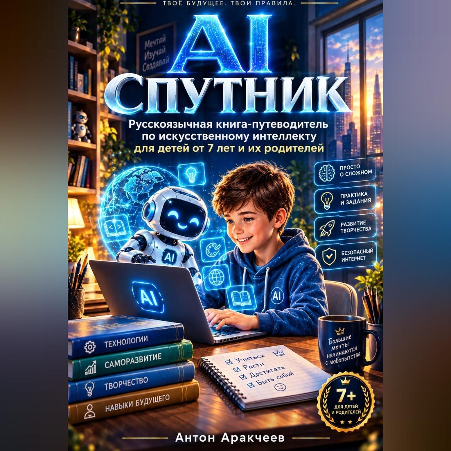 Обложка книги «AI Спутник Знакомство с искусственным интеллектом»