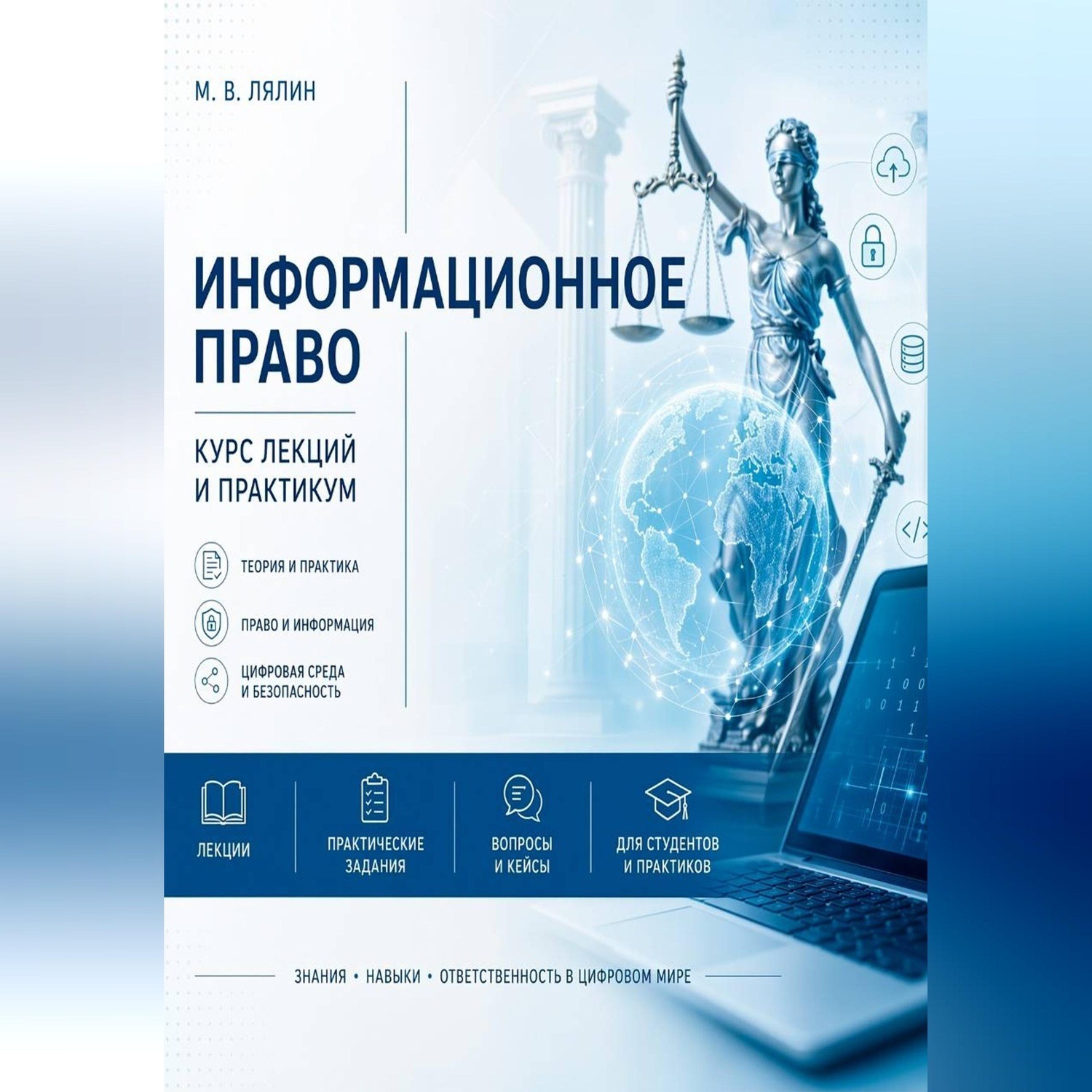 Обложка книги «Информационное право. Курс лекций и практикум»