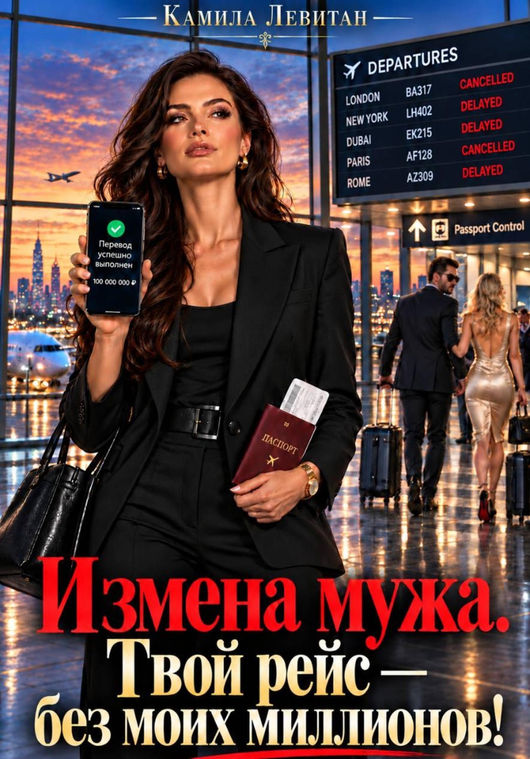 Обложка книги «Измена мужа. Твой рейс — без моих миллионов!»