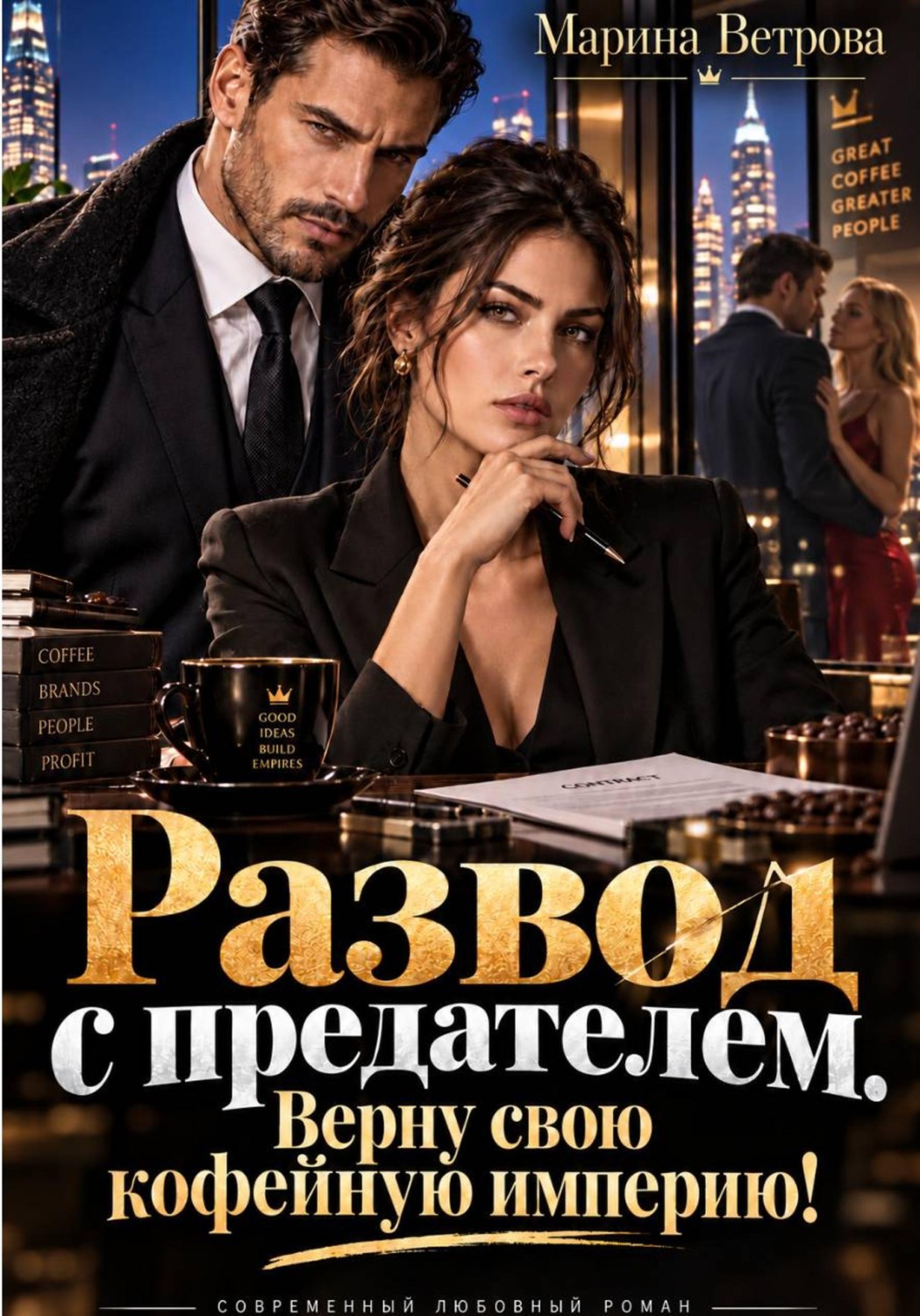 Обложка книги «Развод с предателем. Верну свою кофейную империю!»
