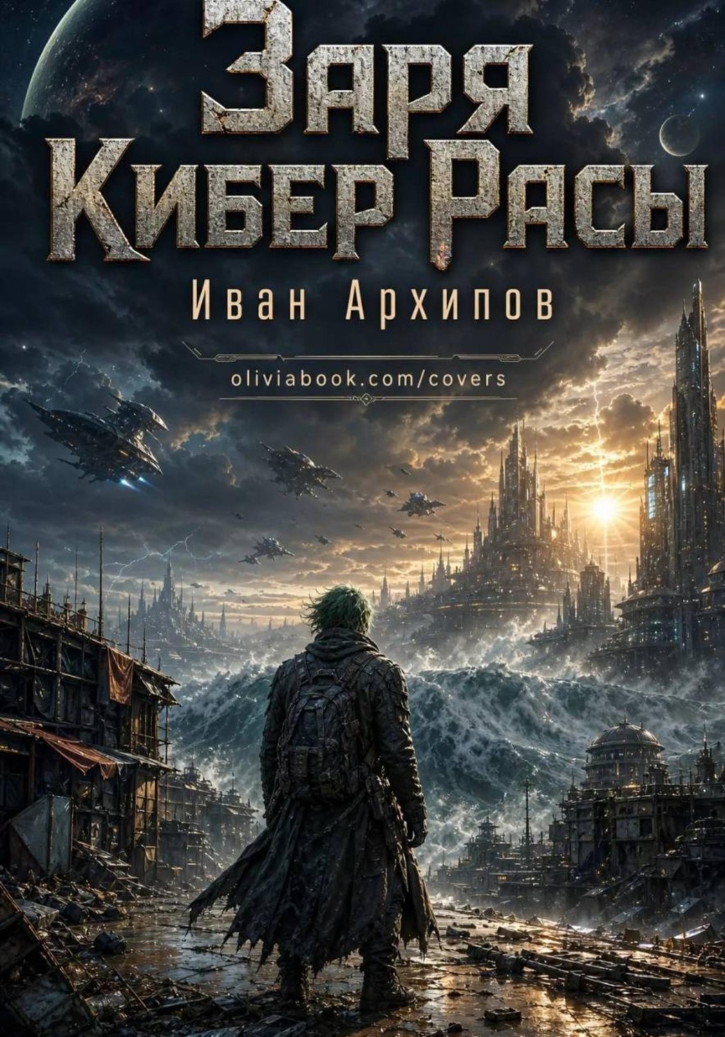 Обложка книги «Заря Кибер Расы»
