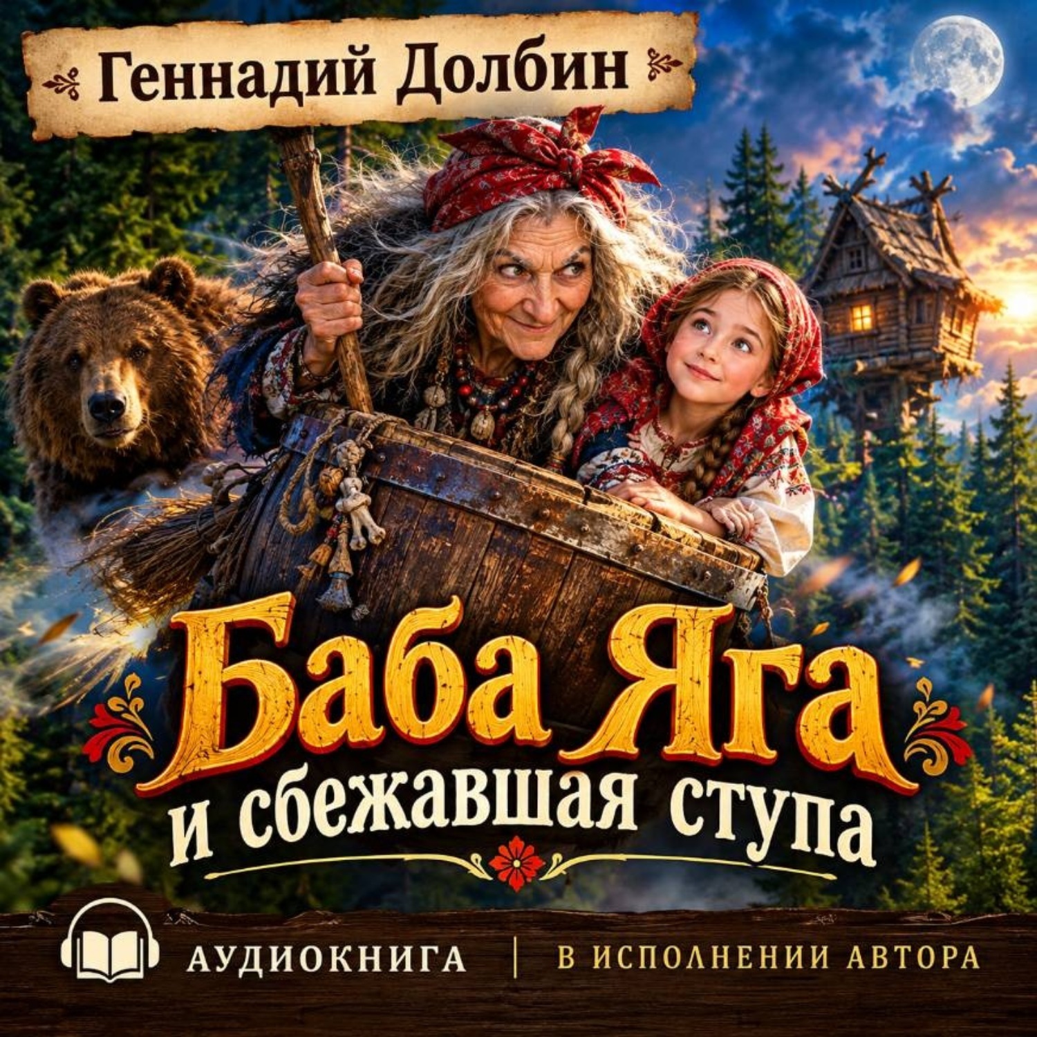 Обложка книги «Баба Яга и сбежавшая ступа»