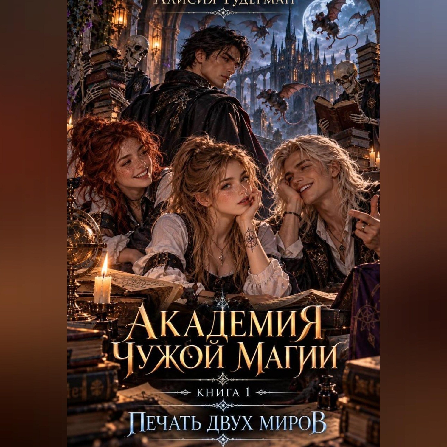 Обложка книги «Академия чужой магии. Печать двух миров»