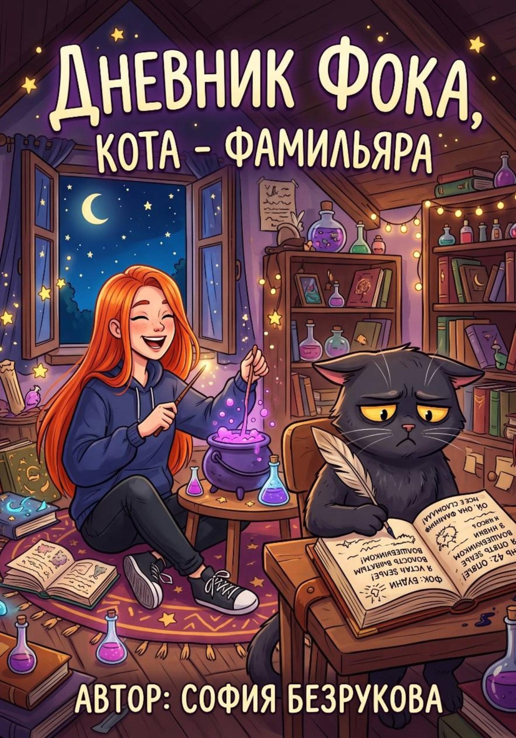 Обложка книги «Дневник Фока, кота - фамильяра»