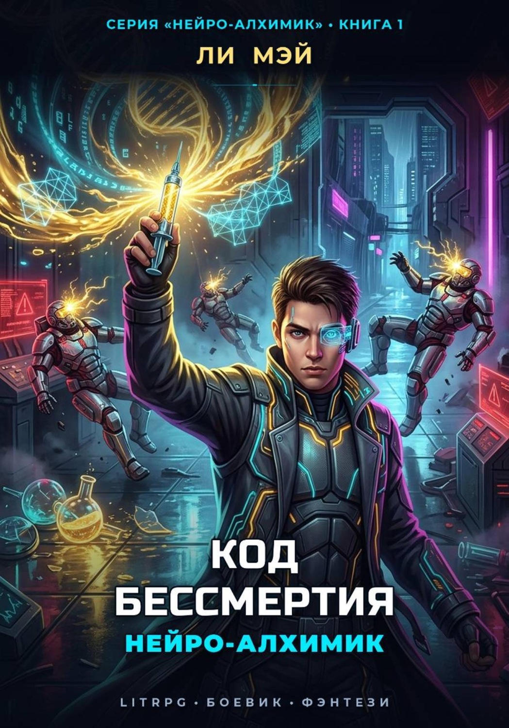 Обложка книги «Нейро-Алхимик: Код Бессмертия»