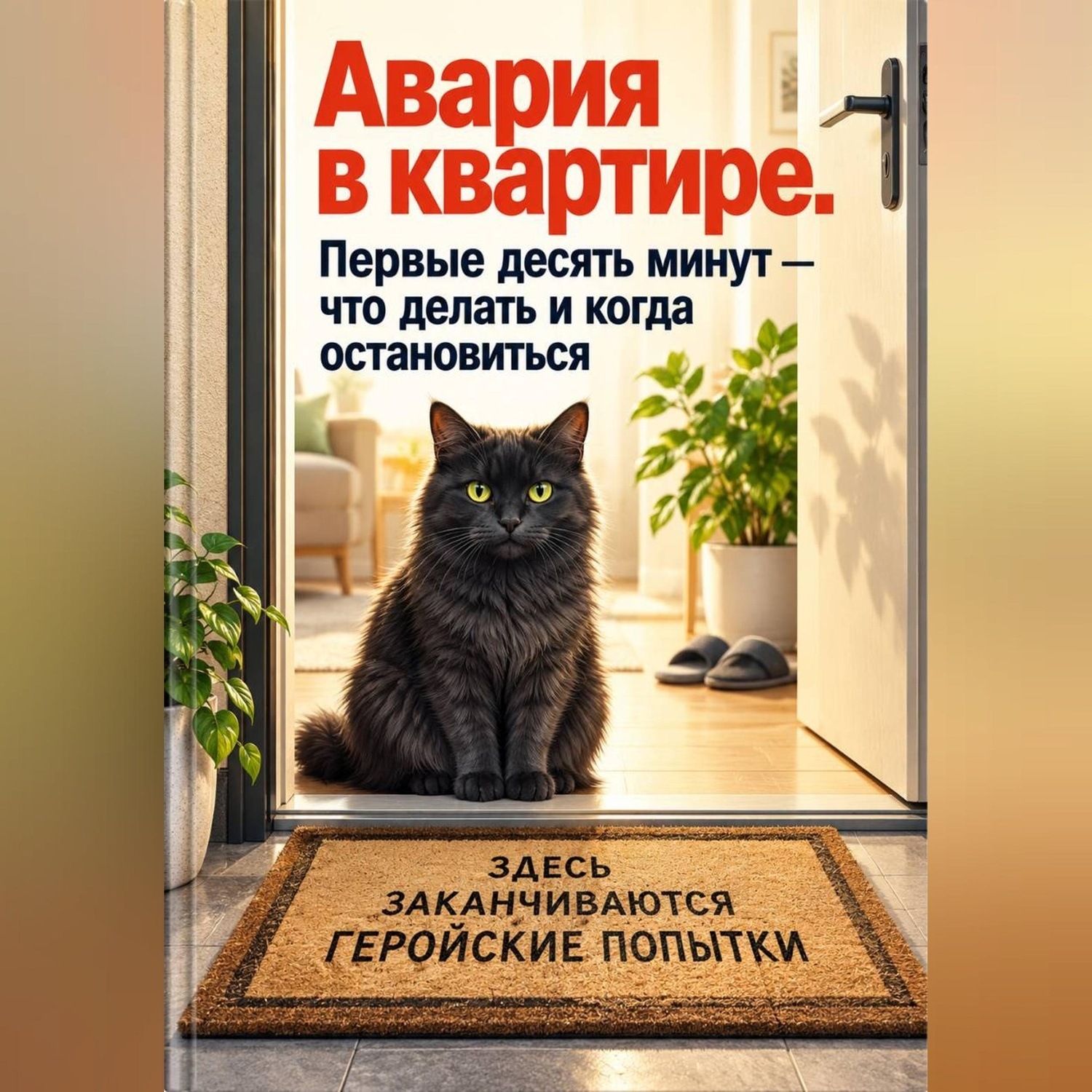 Обложка книги «Авария в квартире. Первые десять минут — что делать и когда остановиться»
