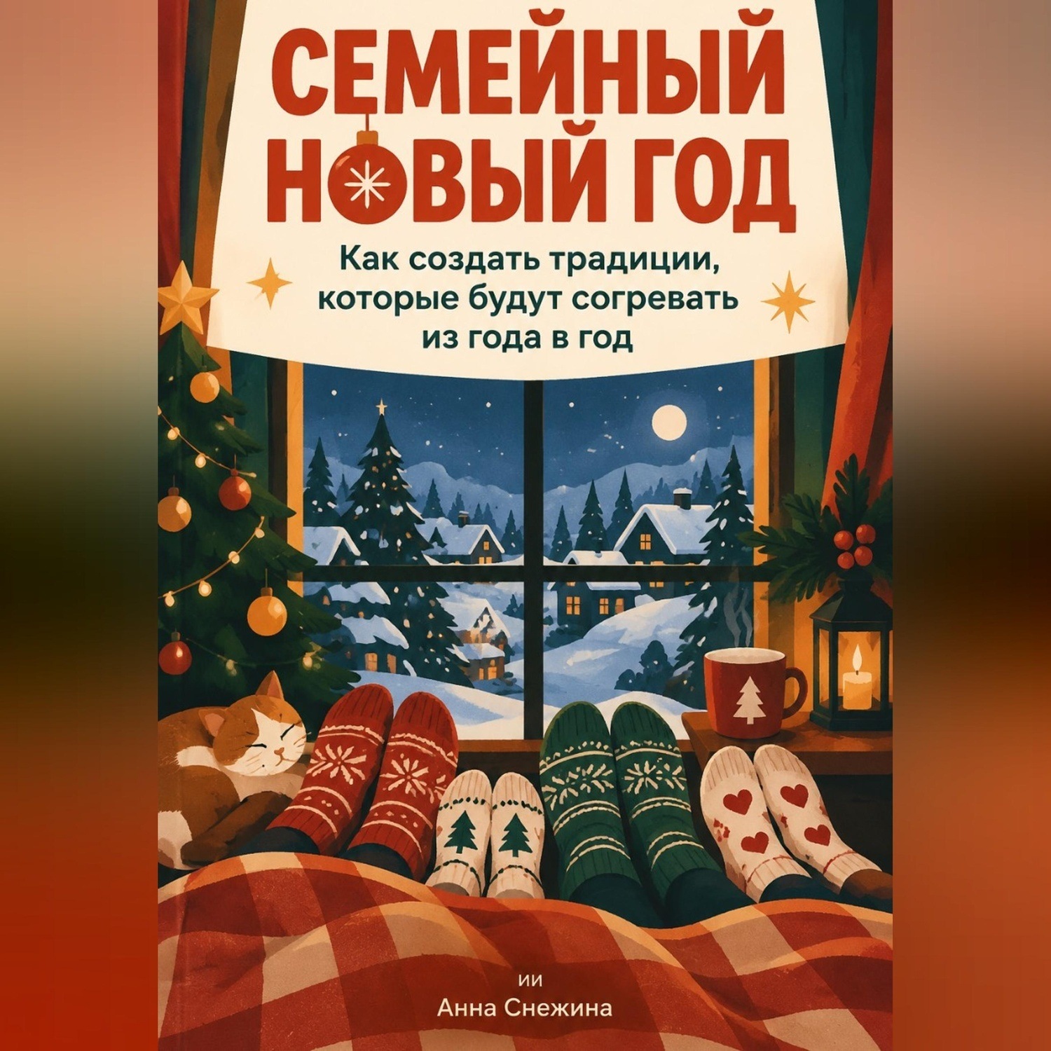 Обложка книги «Семейный Новый год: Как создать традиции, которые будут согревать из года в год»
